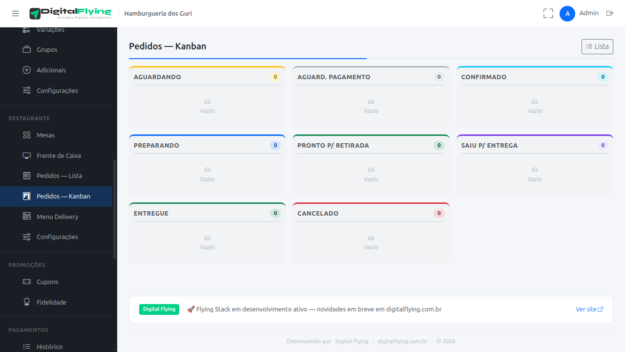 Kanban de Pedidos