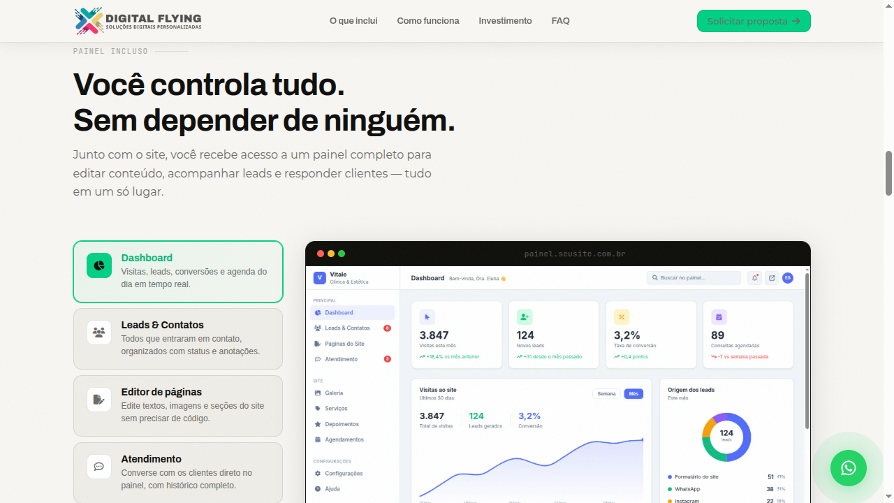 Print do site digitalflying.com.br